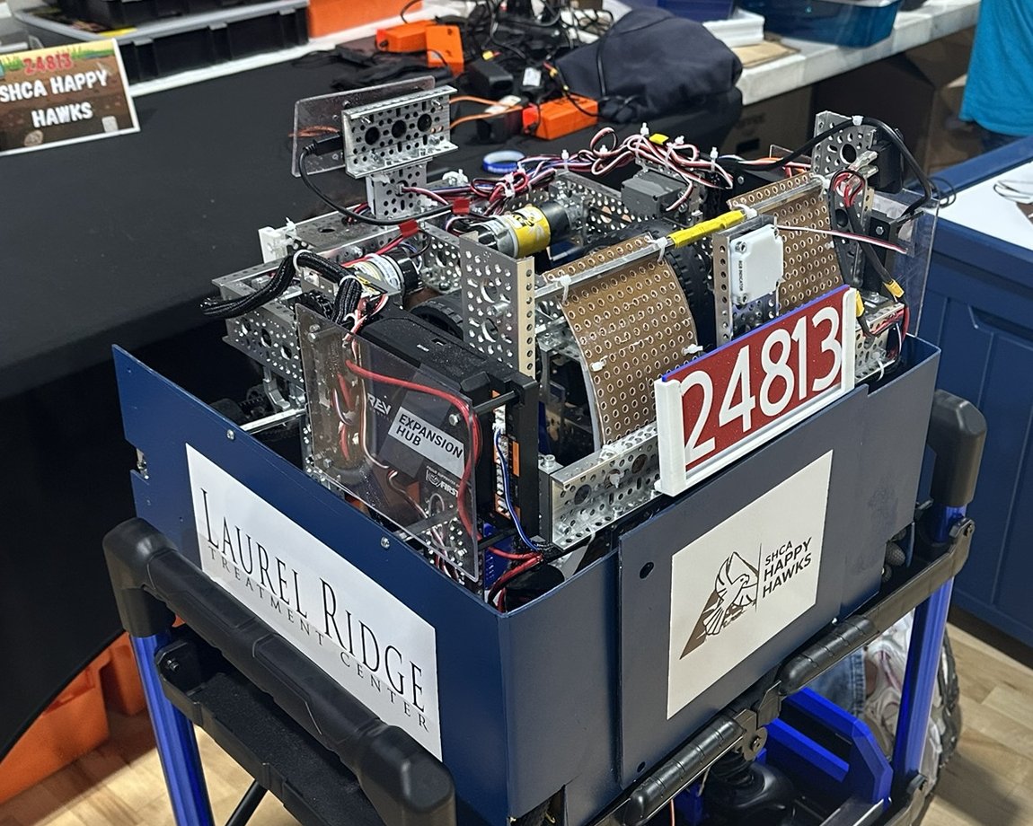 24813 SHCA Happy Hawks robot side view